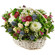 basket of chrysanthemums and roses. Grodno