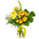 Yellow bouquet of roses and chrysanthemum. Grodno